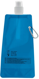 Gates gewoon opvouwbare waterfles 480ml - maat One size Blauw