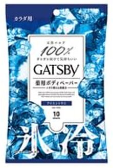 Gatsby Ice Type Citrus Deodorant Body Wipes 10 pcs