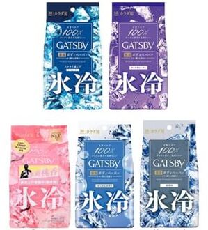 Gatsby Ice Type Deodorant Body Wipes Peach - 30 pcs