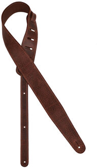 Gaucho GST-951-DBR gitaarriem gitaarriem, topkwaliteit Europees leder, 5,5cm. breed, donker bruin, made in Italy