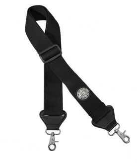 Gaucho GSTB-100-BK banjoriem banjoriem, hemp, zwart met zwarte eindstukken en chromen clips