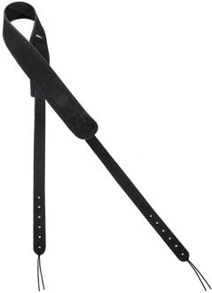 Gaucho GSTB-610-BK banjoriem banjoriem, zwart suede voorzijde, zwart suede achterzijde, chromen clips