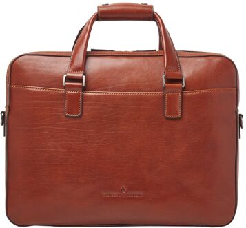 Gaucho Paul Laptop Bag 15.6'' cognac - H 30 x B 41 x D 14 cm