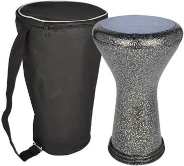 Gawharet El Fan GDR-102S gegoten aluminium goblet drum gegoten aluminium goblet drum, met de hand gehamerd Egyptisch model, 22cm diameter, 44cm diep