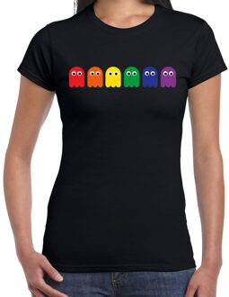 Gay Pride shirt voor dames - pride - zwart 2XL