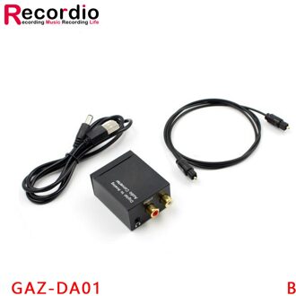 GAZ-DA01 Digitale Audio Analoog Converter Versterker Decoder Glasvezel Coaxiale Signaal Naar Analoog Dac Stereo GAZ-DA01 B