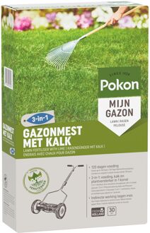 Gazonmest met Kalk 3-in-1 - 30m2