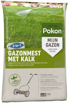 Gazonmest met Kalk 3-in-1 voor 250m2