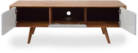 Gazzda Ena lowboard houten tv meubel naturel - 135 x 55 cm Bruin