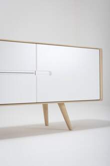 Gazzda Ena sideboard houten dressoir whitewash - 180 cm Bruin