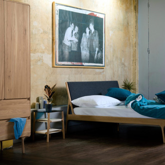 Gazzda Fawn wardrobe houten kledingkast naturel - 200 x 90 cm Bruin