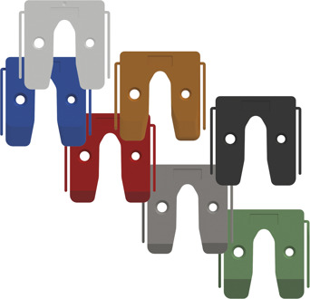 GB assortiment uitvulplaat met stelpoot 7 maten; totaal 500 stuks | 1 stuk - 17434650