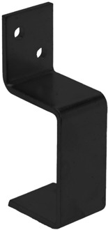 GB deurbalkhaak dicht max.55x75 40x5,5 epoxy zwart etiket | 10 stuks - GB714918