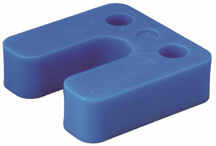 GB drukplaat met sleuf 20mm blauw; 48 per zak | 48 stuks - 17434761