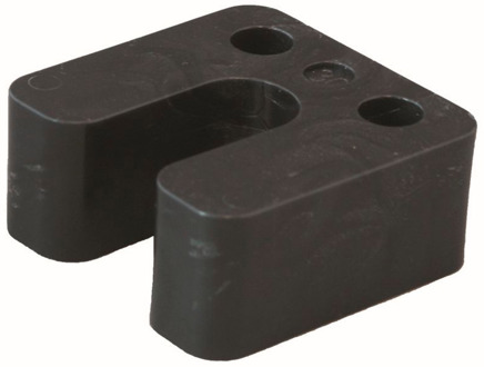 GB drukplaat met sleuf 30mm zwart; 48 per zak | 48 stuks - 17434770