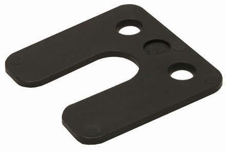 GB drukplaat met sleuf 3mm zwart etiket; 48 per zak | 240 stuks - 17434743