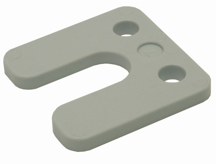 GB drukplaat met sleuf 7mm grijs etiket; 48 per zak | 192 stuks - 17434747