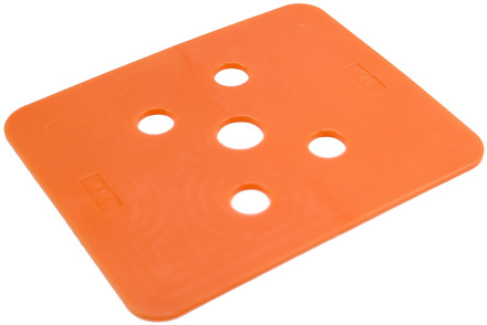 GB drukplaat zonder sleuf 2mm oranje; 144 stuks per zak | 144 stuks - GB3491020144