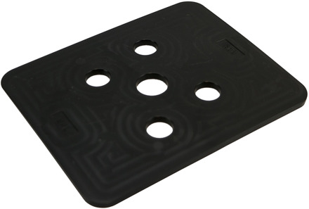 GB drukplaat zonder sleuf 3mm zwart; 144 stuks per zak | 144 stuks - GB3491030144