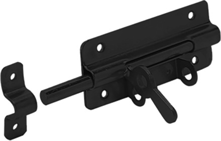 GB hangslotgrendel 100x52 zwartverzinkt etiket | 10 stuks - 17274351