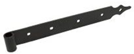 GB heng 500x40x5 pendia Ø16 Rustica epoxy zwart etiket | 1 stuk - 17243419