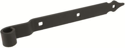 GB heng 500x40x5 pendia Ø16 vierkant Rustica vlak epoxy zwart etiket | 10 stuks - 17343909