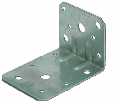 GB hoekanker 2 rillen 50x75/57x2.0 sendzimir verzinkt etiket | 100 stuks - 17781901