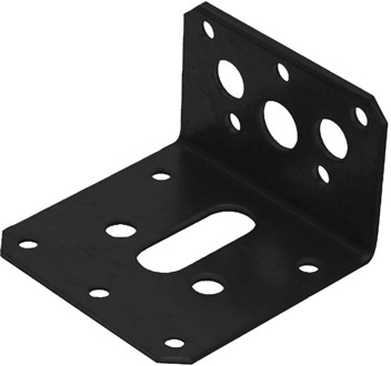 GB hoekanker 40x60/60x2.5 epoxy zwart etiket | 100 stuks - GB072303