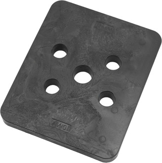 GB hogedrukplaat 100x120x10 ABS drukbelasting 16200kg; 48 per zak | 48 stuks - GB349210