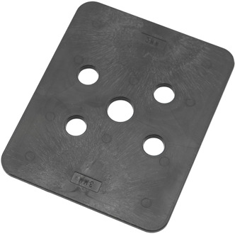 GB hogedrukplaat 100x120x3 ABS drukbelasting 16200kg; 144 per zak | 144 stuks - GB349203