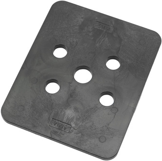 GB hogedrukplaat 100x120x5 ABS drukbelasting 16200kg; 96 per zak | 96 stuks - GB349205