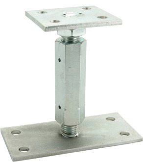 GB kolomsteun verstelbaar M20 150x70mm verzinkt | 1 stuks - 17273692