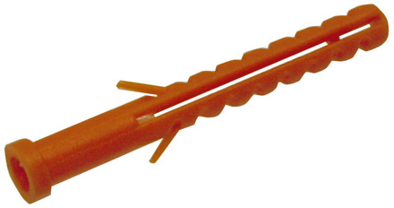 GB kraagplug 6x50 nylon oranje; 250st | 250 stuks - 17291120