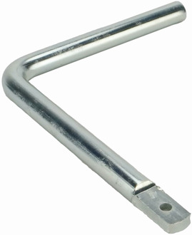 GB kruk voor boerenklinkstel gezet deurdikte 50-65mm verzinkt | 1 stuk - 17270420