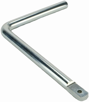 GB kruk voor boerenklinkstel gezet deurdikte 65-90mm verzinkt | 1 stuk - 17270426