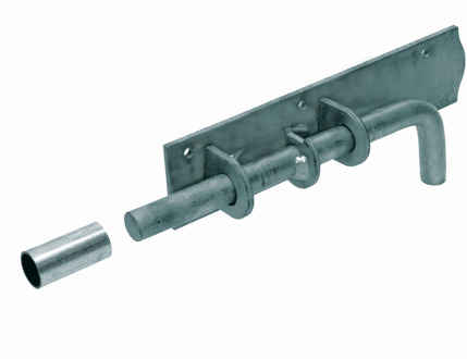 GB plaatgrendel zwaar met buisje 210x50 thermisch verzinkt etiket | 15 stuks - 17274431