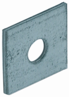 GB Profi vierkante sluitplaat M12 (40x4) verzinkt; 5 per verp | 100 stuks - 17784419