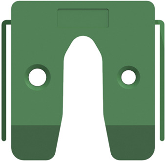 GB uitvulplaat met stelpootjes 10mm groen etiket | 78 stuks - 17434660