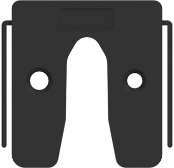 GB uitvulplaat met stelpootjes 3mm zwart etiket | 252 stuks - 17434653