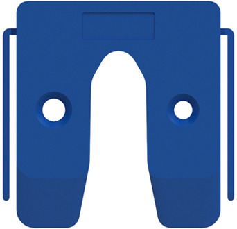 GB uitvulplaat met stelpootjes 4mm blauw etiket | 192 stuks - 17434654