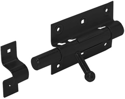 GB universeelgrendel 100x68 zwartverzinkt etiket | 10 stuks - 17274611