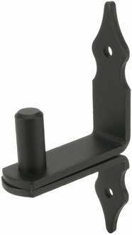 GB verhoogde duim pen Ø16x35 A=60 Rustica epoxy zwart etiket | 1 stuk - 17349372