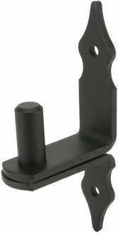 GB verhoogde duim Rustica pen Ø16x45 A=50 epoxy zwart etiket | 10 stuks - 17349470