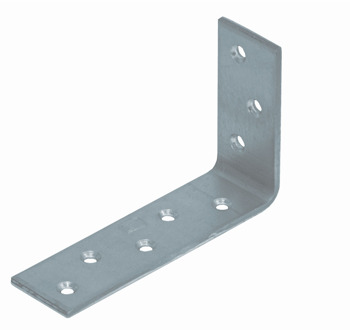 GB versterkingshoek 130x80/ 36x4.0 verzinkt etiket | 1 stuk - 17770008