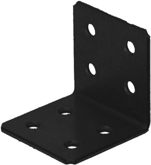 GB versterkingshoek 40x40/ 40x2.0 epoxy zwart etiket | 250 stuks - 17770022