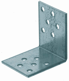 GB versterkingshoek 50x50/ 40x2.0 verzinkt etiket | 100 stuks - 17770003