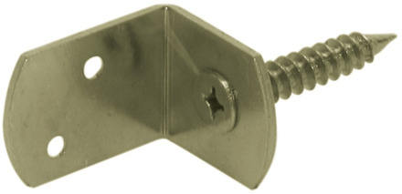 GB vlechtschermsteun type L geel verzinkt etiket | 100 stuks - GB90003B001