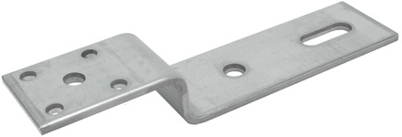 GB vloer-kozijnstrip 45x110x155/60x8, verzet 45 mm verzinkt | 10 stuks - GB073837