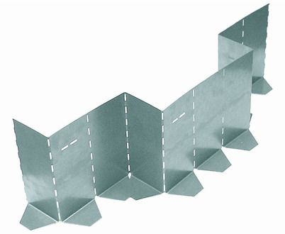 GB vouwbekisting 200x1000 sendzimir verzinkt | 1 stuk - 17710420