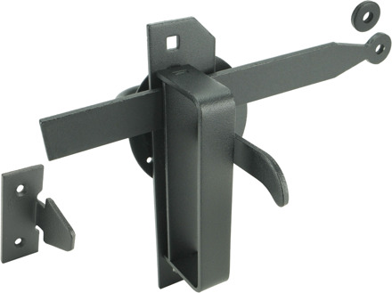 GB Wieringermeerklinkstel met plaatneus epoxy zwart | 1 stuk - 17271315